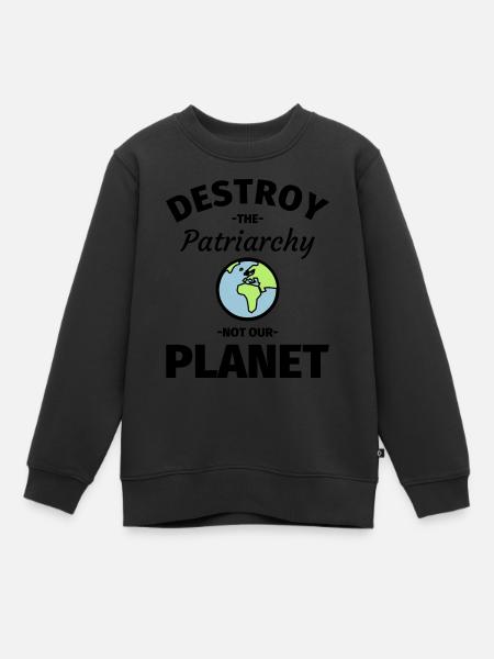 Féminisme féministe - Sweat Premium enfant bio - noir