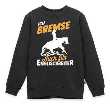 Westernreiterin Westernreiten Pferd Reitverein - Kinder Premium Organic Sweatshirt - Schwarz - Vorne - AI Model Kid Female (0cm)