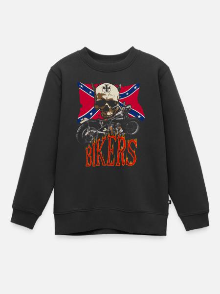 Biker's Symbols - Sweat Premium enfant bio - noir