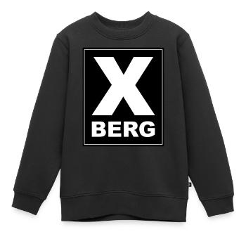 Berlin Kreuzberg X montagne - Sweat Premium enfant bio - noir - Devant - AI Model Kid Female (0cm)
