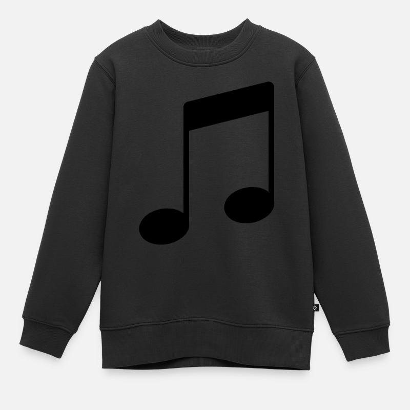 note_icon - Sweat Premium enfant bio - noir