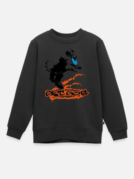 Disc Dog - Sweat Premium enfant bio - noir