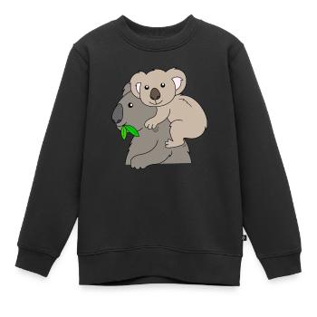 Koala Koalabären - Kinder Premium Organic Sweatshirt - Schwarz - Vorne - AI Model Kid Female (0cm)