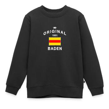 Baden original badisch Schwarzwald Badnerland - Kinder Premium Organic Sweatshirt - Schwarz - Vorne - AI Model Kid Female (0cm)