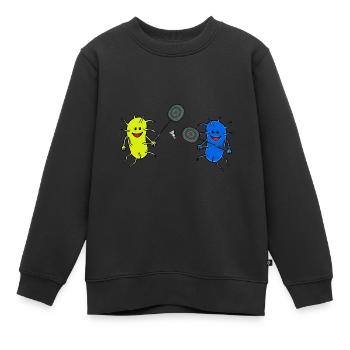 Tennis Tennisspiel Sportler Tennis -Match Sport - Kinder Premium Organic Sweatshirt - Schwarz - Vorne - AI Model Kid Female (0cm)