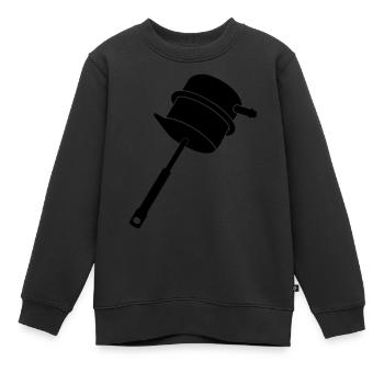 Turbo Wastegate_w1_m1 - Kinder Premium Organic Sweatshirt - Schwarz - Vorne - AI Model Kid Female (0cm)