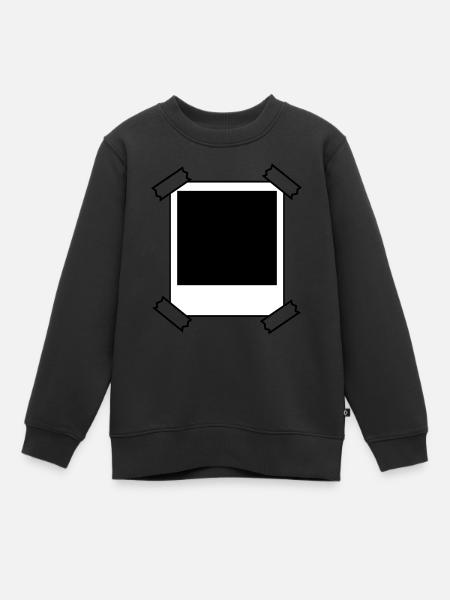 Instant photo - Kids Premium Organic Sweatshirt - black