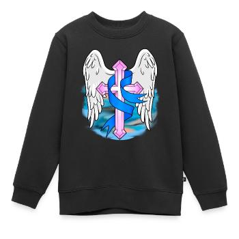 Kreuz Kreuze Symbole Kirche Gott Jesus Religion - Kinder Premium Organic Sweatshirt - Schwarz - Vorne - AI Model Kid Female (0cm)