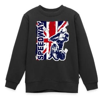 Speedway Racing - Kinder Premium Organic Sweatshirt - Schwarz - Vorne - AI Model Kid Female (0cm)