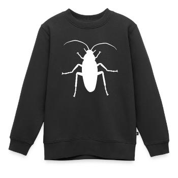 Schabe Kakerlake Ungeziefer Insekt Schädling Panik - Kinder Premium Organic Sweatshirt - Schwarz - Vorne - AI Model Kid Female (0cm)