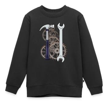 Atelier de gardien de machines-outils technologiques - Sweat Premium enfant bio - noir - Devant - AI Model Kid Female (0cm)