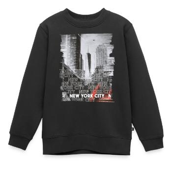 NEW YORK CITY - Sweat Premium enfant bio - noir - Devant - AI Model Kid Female (0cm)