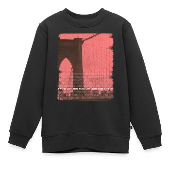 NEW YORK CITY - Sweat Premium enfant bio - noir - Devant - AI Model Kid Female (0cm)