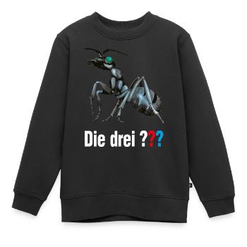 Die Drei ??? und der Ameisenmensch mit Logo - Kinder Premium Organic Sweatshirt - Schwarz - Vorne - AI Model Kid Female (0cm)