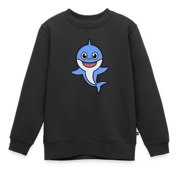 Gift - Kids Premium Organic Sweatshirt - black - Front - AI Model Kid Female (0cm)