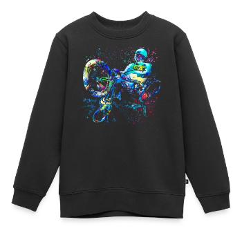 BMX Bike Bike Bike - VTT - Mountain Bike - Kids Premium Organic Sweatshirt - black - Front - AI Model Kid Female (0cm)