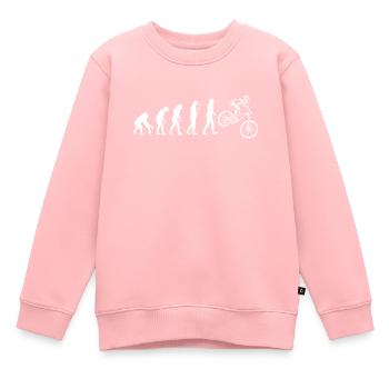 Evolotion Mountain Bike MTB - Kinder Premium Organic Sweatshirt - Rosa - Vorne - AI Model Kid Female (0cm)