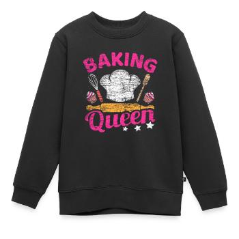 Cuire au four en disant - Sweat Premium enfant bio - noir - Devant - AI Model Kid Female (0cm)