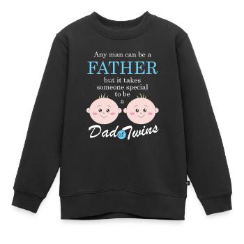 Zwillinge Baby Twins Geschenk - Kinder Premium Organic Sweatshirt - Schwarz - Vorne - AI Model Kid Female (0cm)