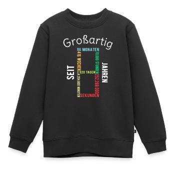 8. Geburtstag 8 Jahre Mädchen Jungen Geschenk - Kinder Premium Organic Sweatshirt - Schwarz - Vorne - AI Model Kid Female (0cm)