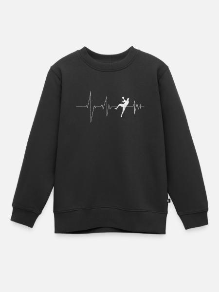 Volleyball - Kinder Premium Organic Sweatshirt - Schwarz