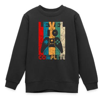 10. Geburtstag - Level 10 Complete - Kinder Premium Organic Sweatshirt - Schwarz - Vorne - AI Model Kid Female (0cm)
