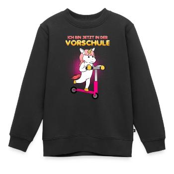 Vorschule Mädchen Vorschulkind - Kinder Premium Organic Sweatshirt - Schwarz - Vorne - AI Model Kid Female (0cm)