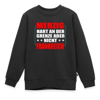 Merzig Saarland Saarländer - Kinder Premium Organic Sweatshirt - Schwarz - Vorne - AI Model Kid Female (0cm)