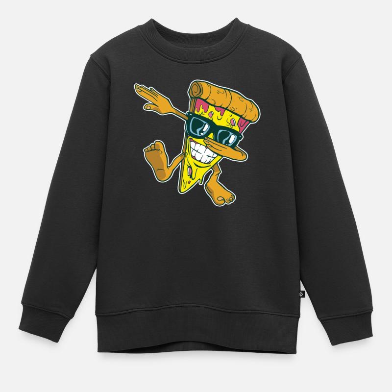 Pizza pizza maker manger pizza drôle de pizza - Sweat Premium enfant bio - noir
