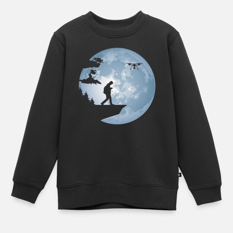 Pilote de drone Pilote de drone pilote de drone - Sweat Premium enfant bio - noir
