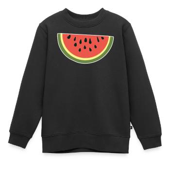 Melon melons fruits melon dames - Sweat Premium enfant bio - noir - Devant - AI Model Kid Female (0cm)