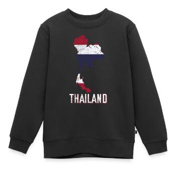 Thaïlande Fan - Sweat Premium enfant bio - noir - Devant - AI Model Kid Female (0cm)
