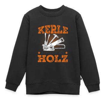 Tischler - Kinder Premium Organic Sweatshirt - Schwarz - Vorne - AI Model Kid Female (0cm)