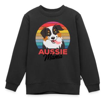 Australian Shepherd - Kinder Premium Organic Sweatshirt - Schwarz - Vorne - AI Model Kid Female (0cm)