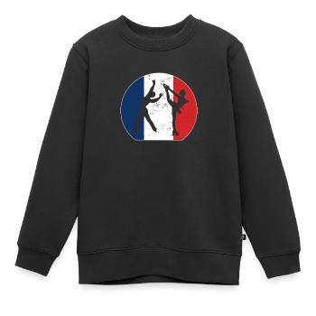 Eiskunstlauf Geschenk für Wintersportfans EM WM - Kinder Premium Organic Sweatshirt - Schwarz - Vorne - AI Model Kid Female (0cm)
