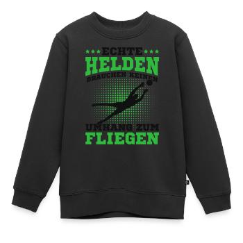 Torwart - Kinder Premium Organic Sweatshirt - Schwarz - Vorne - AI Model Kid Female (0cm)