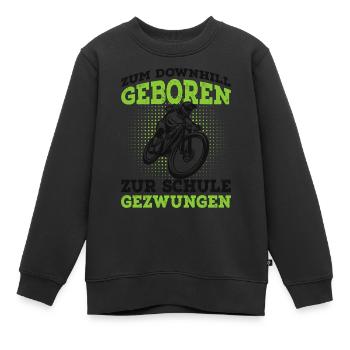 Downhill - Kinder Premium Organic Sweatshirt - Schwarz - Vorne - AI Model Kid Female (0cm)