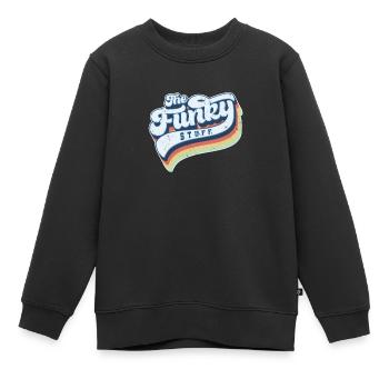 Funky retro schrift funky stuff geschenk funk - Kinder Premium Organic Sweatshirt - Schwarz - Vorne - AI Model Kid Female (0cm)