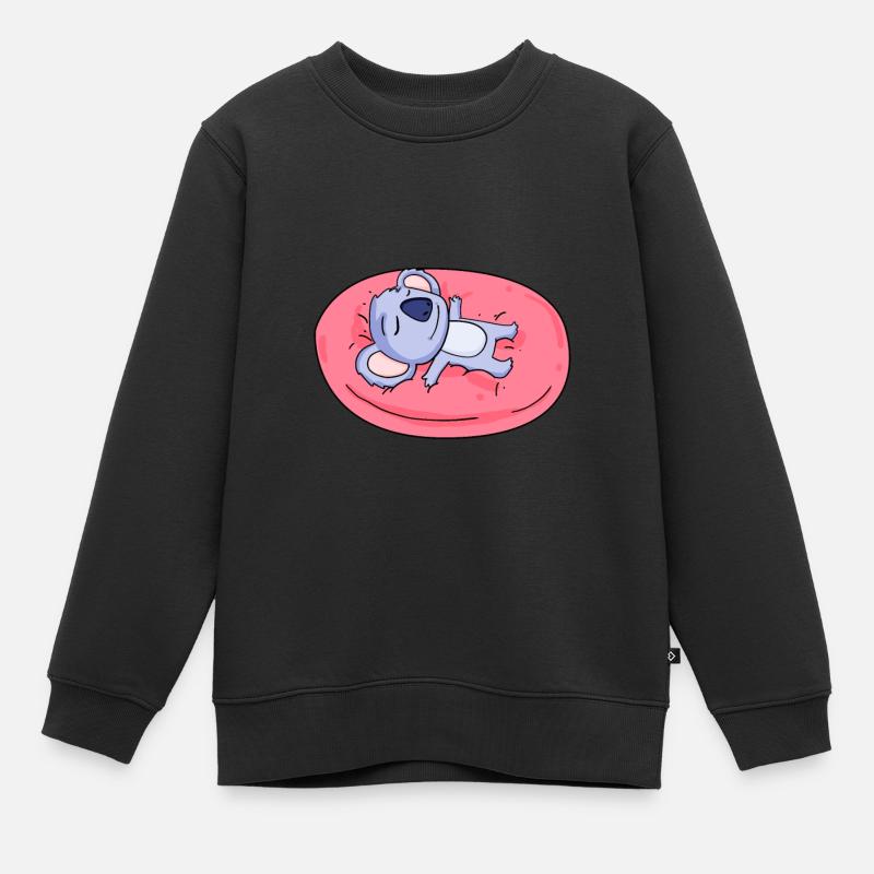 Koala - Kinder Premium Organic Sweatshirt - Schwarz