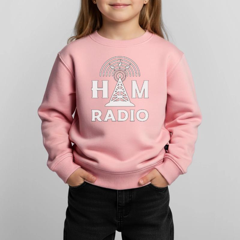 Radio HAM Operator Amateurfunk Antenne Geschenk Kinder Premium Organic Sweatshirt