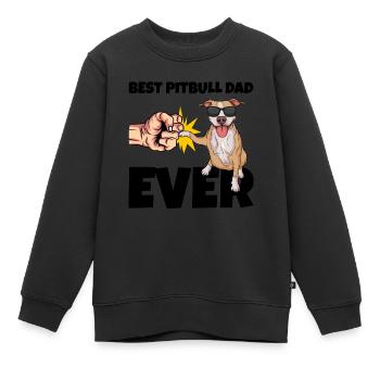 Pit bull - Kids Premium Organic Sweatshirt - black - Front - AI Model Kid Female (0cm)