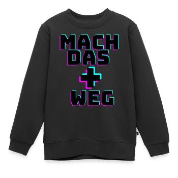 Mach das Plus weg - Tiktok Trend - Kinder Premium Organic Sweatshirt - Schwarz - Vorne - AI Model Kid Female (0cm)