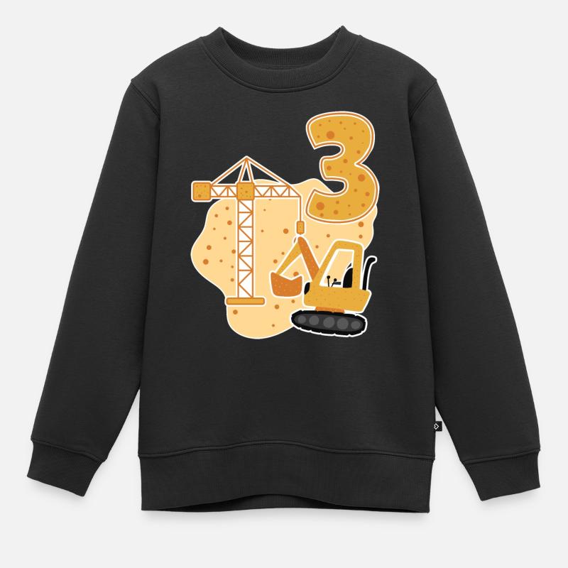 3e cadeau d'anniversaire - Sweat Premium enfant bio - noir