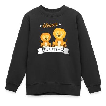Kleiner Bruder - Kinder Premium Organic Sweatshirt - Schwarz - Vorne - AI Model Kid Female (0cm)