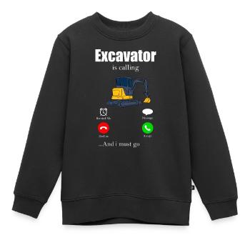 Pelles - Sweat Premium enfant bio - noir - Devant - AI Model Kid Female (0cm)