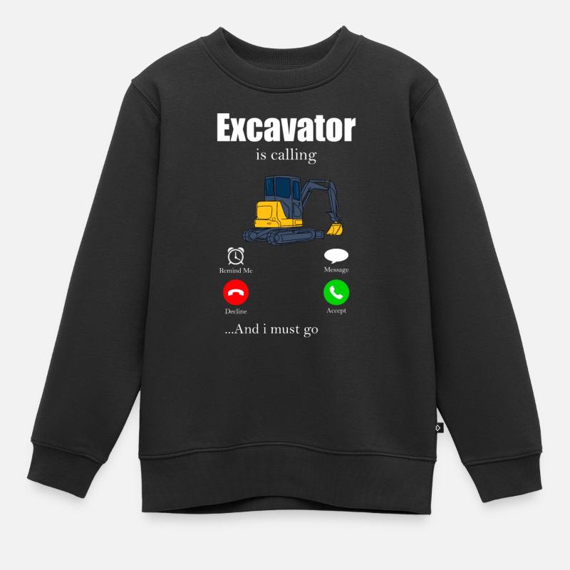 Bagger - Kinder Premium Organic Sweatshirt - Schwarz