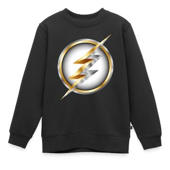 Blitz - Kinder Premium Organic Sweatshirt - Schwarz - Vorne - AI Model Kid Female (0cm)