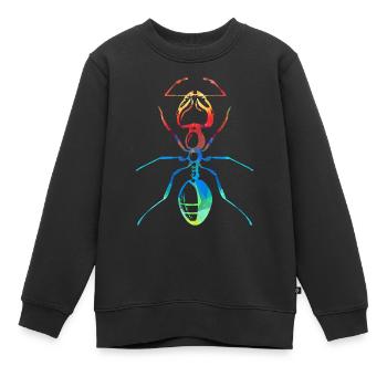 Ameise - Kinder Premium Organic Sweatshirt - Schwarz - Vorne - AI Model Kid Female (0cm)