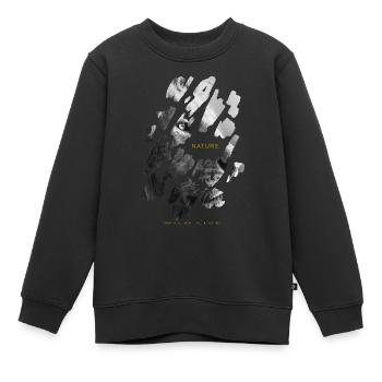 Nature - Kinder Premium Organic Sweatshirt - Schwarz - Vorne - AI Model Kid Female (0cm)