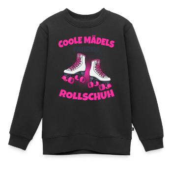 Rollschuhe - Kinder Premium Organic Sweatshirt - Schwarz - Vorne - AI Model Kid Female (0cm)
